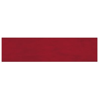 vidaXL Stenski paneli 12 kosov vinsko rdeči 60x15 cm žamet 1,08 m²