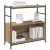 vidaXL Knjižna polica artisan hrast 80 x 30 x 78.5 cm Konstruiran les