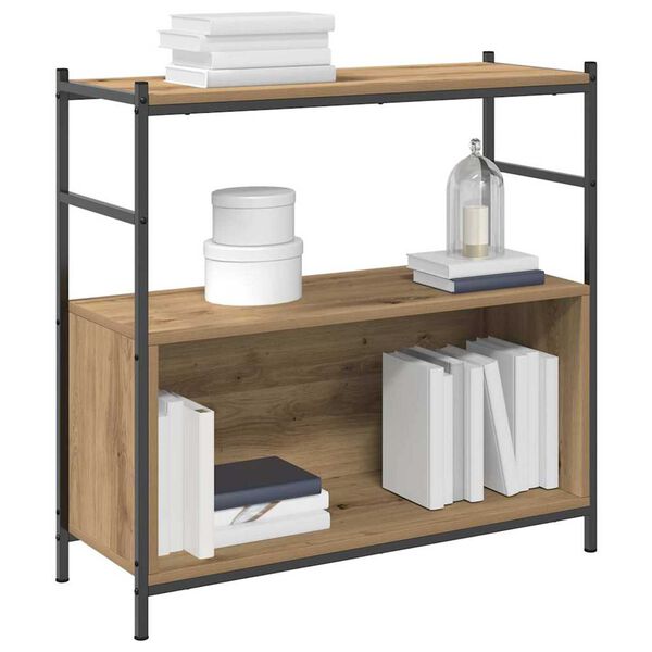 vidaXL Knjižna polica artisan hrast 80 x 30 x 78.5 cm Konstruiran les