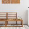 vidaXL Zunanji končni kavč Naravna 91 x 63 x 73 cm Masiven les akacije