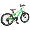 vidaXL Kids Mountain Bike 20 Palcev 6-Speed za 5-8 let Zelena
