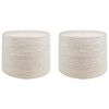 vidaXL Vrv iz jute 2 kos 20 mm 100 m Bela 100% Tossa jute