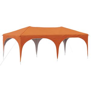 vidaXL Zložljivi &scaron;otor za zabave 575 x 288 x 245 cm Oranžna