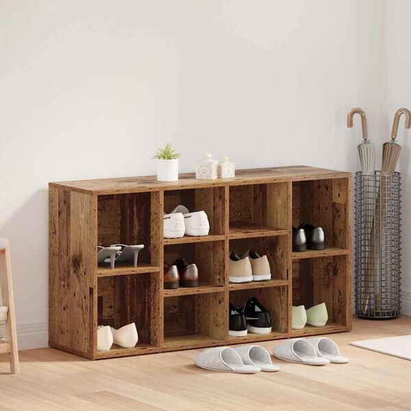 vidaXL Klop za čevlje Star les 103 x 30 x 54,5 cm Konstruiran les