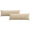 vidaXL Blazine za kavč 2 kos blago krema 120 x 40 cm