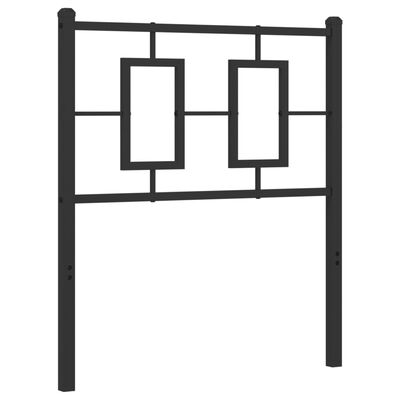 vidaXL Kovinsko posteljno vzglavje črno 80 cm