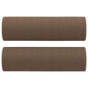 vidaXL Okrasna blazina 2 kosa rjava &Oslash;15x50 cm blago