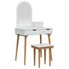 vidaXL Komplet toalet FAUSKE 4 pcs Bela 76 x 50 x 143 cm