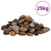 vidaXL Polirani kamenčki 25 kg me&scaron;ane barve 2-5 cm