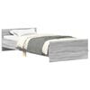 vidaXL Posteljni okvir siva sonoma 75x190 cm inženirski les