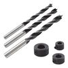 wolfcraft 3 svedri mozničar z omejevalniki globine 6, 8, 10 mm 2730000