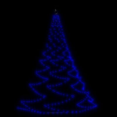 vidaXL Stensko drevesce 260 LED lučk modre barve 3 m notranje zunanje