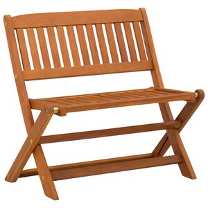 vidaXL Otro&scaron;ka klop Rjava 61 x 38 x 57 cm Trdna Eukaliptusova Les