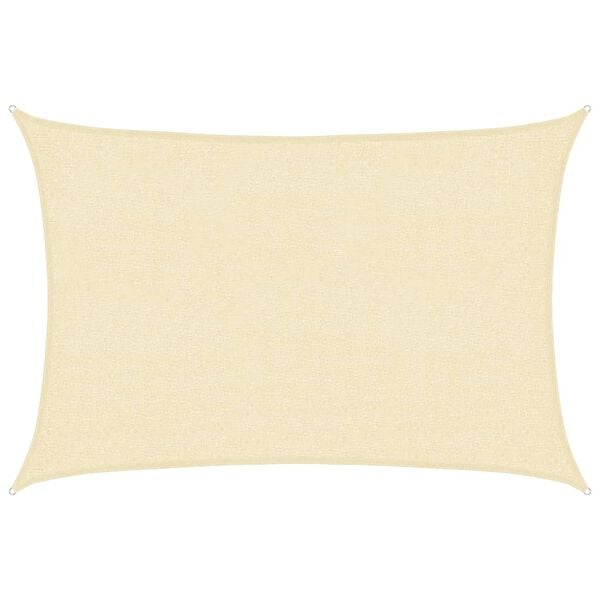 vidaXL Senčno jadro 160 g/m&sup2; krem 2x3 m HDPE