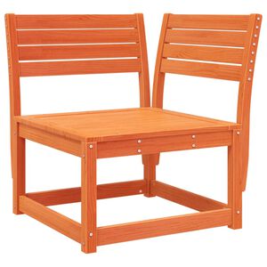 vidaXL Vrtni kotni kavč vo&scaron;čeno rjav 73x73x78 cm trdna borovina