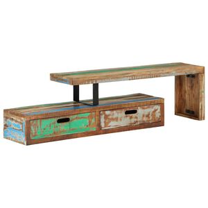 vidaXL TV stojalo (118-200) x 30 x 40 cm masivni predelani les