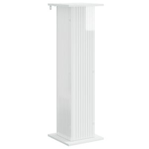 vidaXL Stojalo za rastline Bela visok sijaj 30,5 x 30 x 100,5 cm