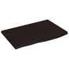 vidaXL Kopalni&scaron;ki pult temno rjav 60x40x(2-4) cm obdelan trden les