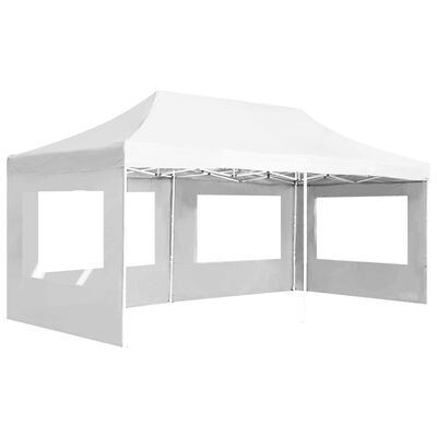 vidaXL Profesionalni šotor za zabave aluminij 6x3 m bel