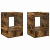 vidaXL Stranska miza 2 kos Dimljeni oreh 40 x 40 x 56 cm