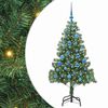 vidaXL Božično drevo Zelena 150 cm PVC