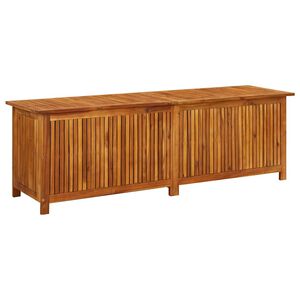 vidaXL Vrtna &scaron;katla za shranjevanje 175x50x58 cm trden akacijev les