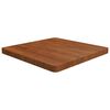 vidaXL Kvadratna mizna plo&scaron;ča tem. rjava 60x60x4 cm trdna hrastovina