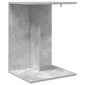 vidaXL Stranska miza Betonsko siva 45 x 40 x 62,5 cm Inženirski les