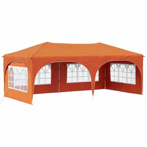 vidaXL Zložljivi &scaron;otor za zabave 575 x 288 x 245 cm Oranžna