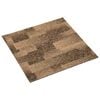 vidaXL Talna preproga 20 kos Rjava 50 x 50 cm PP Nizek flis