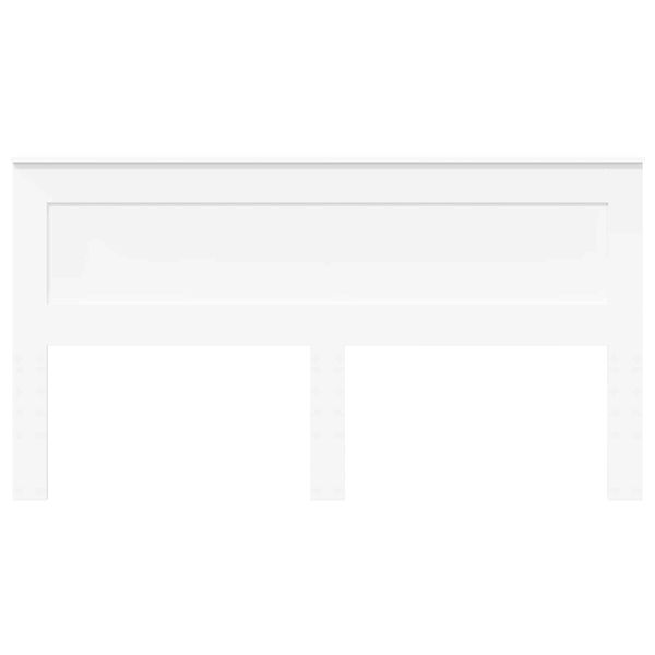 vidaXL Vzglavje z vzglavjem Bela 180 cm Konstruiran les