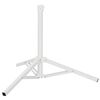 vidaXL Stojalo za dežnik Bela Jeklo for 25-32 mm Pole