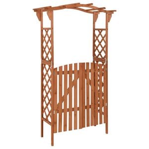vidaXL Pergola z vrati 116x40x204 cm trden les jelke