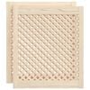vidaXL Vrata za omarico z mrežico 2 kosa 59,5x69 cm trdna borovina