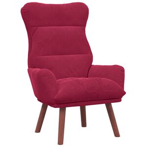 vidaXL fotelj Vinorodna rdeča 69 x 74 x 93 cm Žamet