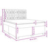 vidaXL Box spring postelja z vzmetnico svetlo siva 180x200 cm žamet