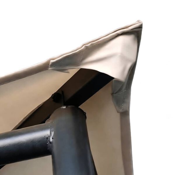 vidaXL Paviljon / nadstre&scaron;ek 4x4 m jeklo bež barve