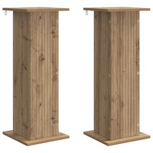 vidaXL Stojalo za rastline 2 pcs Artisan hrast 30,5 x 30 x 80,5 cm