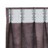 vidaXL Velvete zavese z zavesami 2 pcs Rjava 225 x 140 cm Žamet