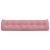 vidaXL Poglavni vzglavnik Roza 200 x 24 x 50 cm Žamet