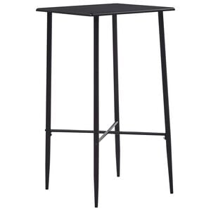 vidaXL Barska miza črna 60x60x111 cm mediapan