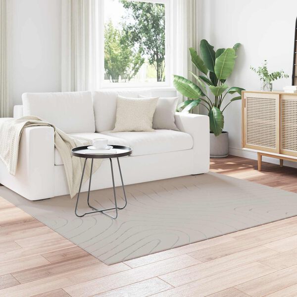 vidaXL Preproge za povr&scaron;ine Kvadrat HUARTE krema 200 x 200 cm
