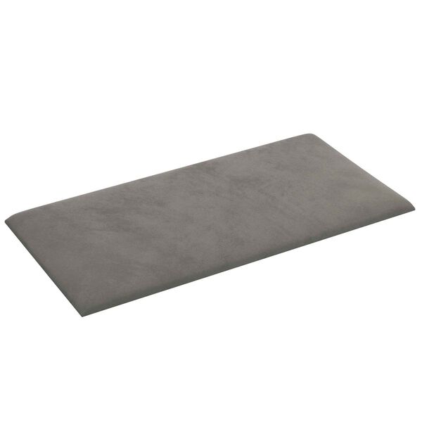 vidaXL Stenska glavna postelja 12 pcs Svetlo siva 30 x 15 cm Žamet
