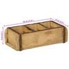 vidaXL Pladenj Rjava 30 x 14 x 9 cm Trdna obnovljena les