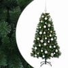 vidaXL Umetno božično drevesce z bunkicami 120 cm 150 LED Toplo bela