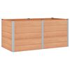 vidaXL Vrtna visoka greda Rjava 200 x 100 x 91 cm WPC in aluminij