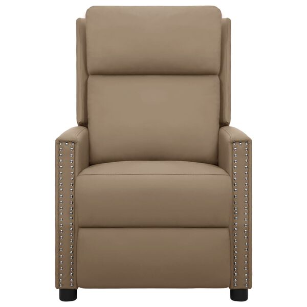 vidaXL Masažni stol kapučino barve umetno usnje