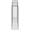 vidaXL Obokane gabion ko&scaron;are 18kosov 200x30x100/120cm pocinkano železo