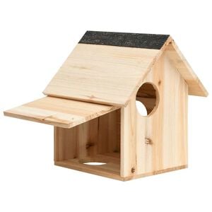 vidaXL Hi&scaron;ica za veverice trden les jelke 26x25x29 cm