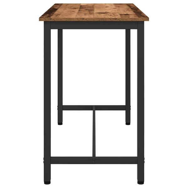 vidaXL miza Star les 100 x 50 x 76,5 cm Inženirski les in jeklo